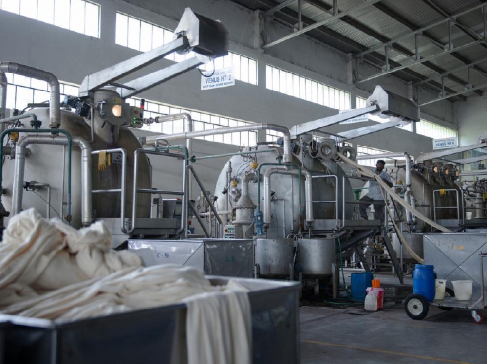 The process can reduce the need for chemicals and water use during the production process, the group said.