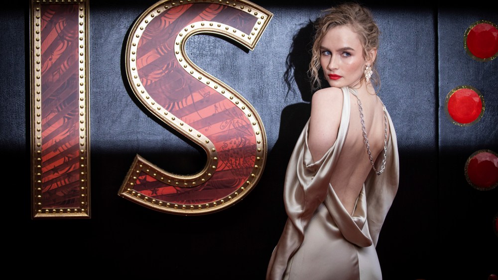 Olivia DeJonge poses for photographers upon arrival for the premiere of the film 'Elvis' in London Tuesday, May 31, 2022. (Photo by Vianney Le Caer/Invision/AP)