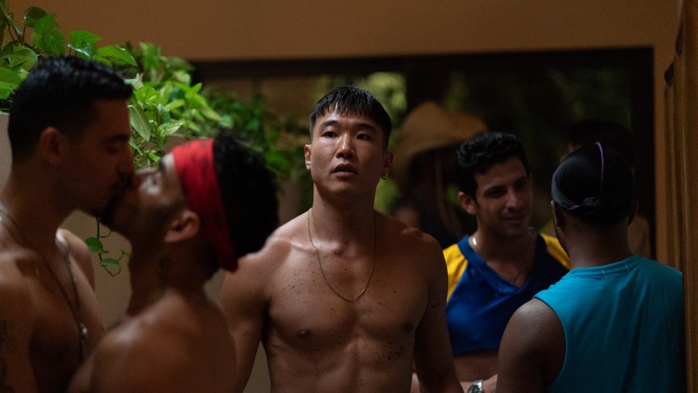 Joel Kim Booster in "Fire Island."