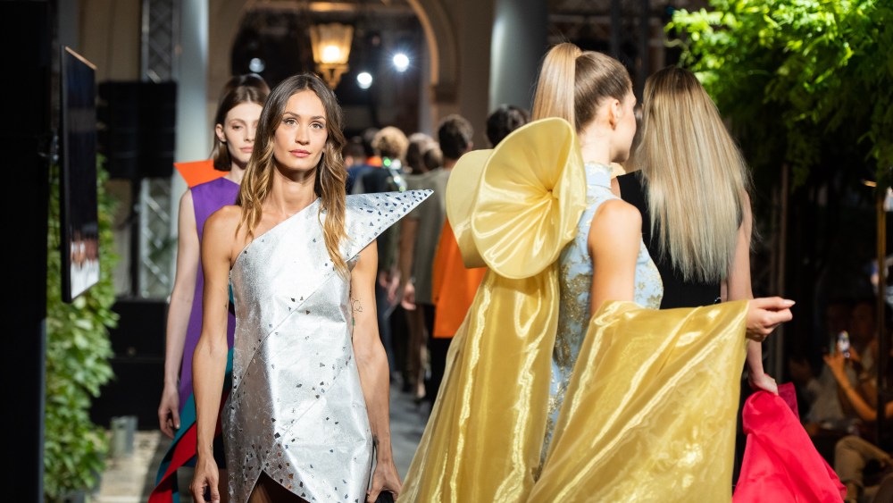 Pierre Cardin Cent runway show in Venice, Italy.