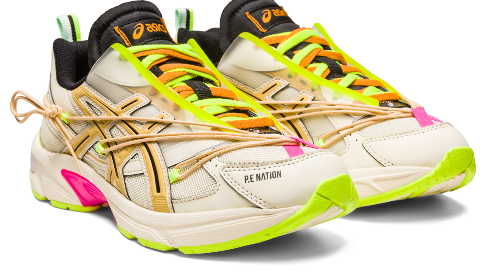 Asics x P.E Nation GEL-1130 - Cream/Black.