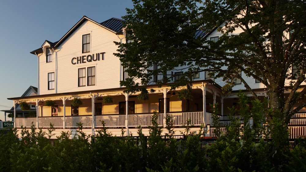 Inside the Chequit Hotel.