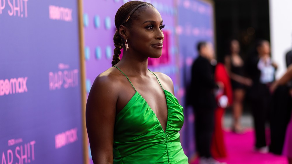 Issa Rae at the premiere of HBO Max's 'Rap Sh!t' at Hammer Museum on July 13, 2022 in Los Angeles, California.