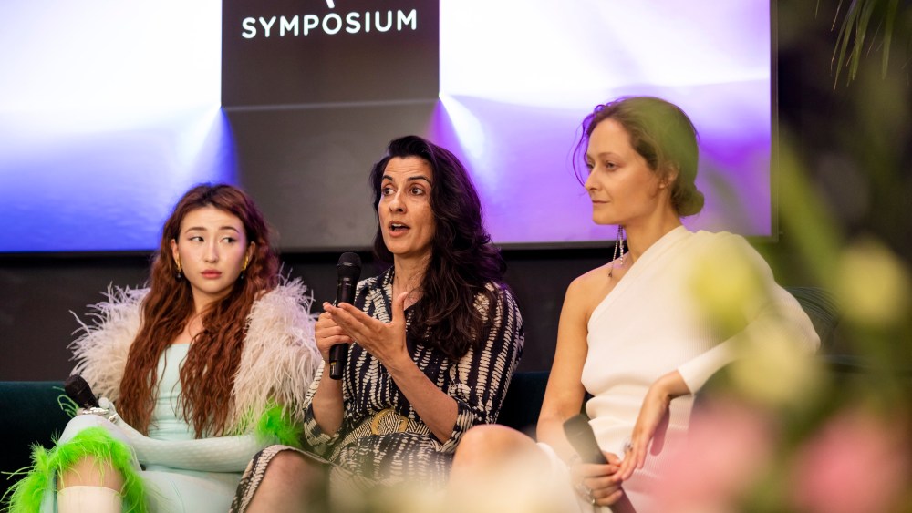 Alissa Aulbekova, Creative Director & Co-founder, Auroboros; Michaela Larosse, Head of Content & Strategy, The Fabricant; and Daria Shapovalova, Chief Executive Officer & Founder, DRESSX.