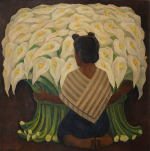 Diego Rivera, Woman with Calla Lilies, 1945; private collection, U.S.A.; courtesy Galeria Interart
