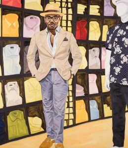 Jordan Casteel, Ourlando, 2018. Oil on canvas, 90 x 78 1/8 x 1 ½ in