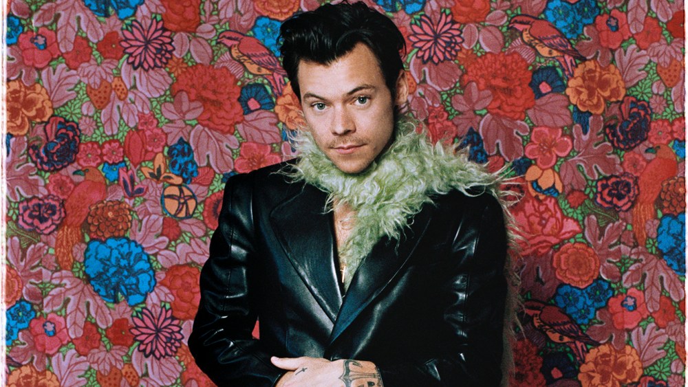 LOS ANGELES, CALIFORNIA - MARCH 14:  Harry Styles poses for The 2021 GRAMMY Awards on March 14, 2021 in Los Angeles, California.  (Photo by Anthony Pham via Getty Images)