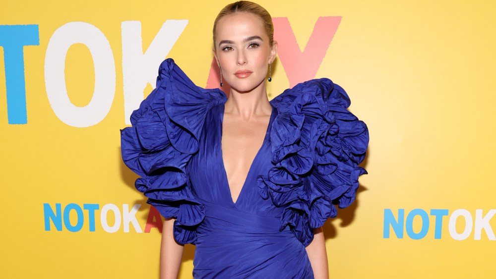 NEW YORK, NEW YORK - JULY 28: Zoey Deutch attends the "Not Okay" New York Premiere at Angelika Film Center on July 28, 2022 in New York City. (Photo by Dia Dipasupil/Getty Images)