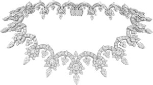 Van Cleef & Arpels Voûtes précieuses necklace in white gold with diamonds,