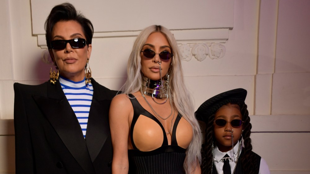Kris Jenner, Kim Kardashian and North West.