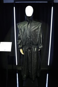 A piece displayed at the “Saudi 100 Brands Fashion Exhibition” showing in Manhattan’s  Iron23.