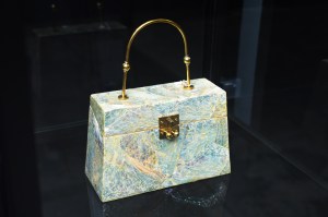 A piece displayed at the “Saudi 100 Brands Fashion Exhibition” showing in Manhattan’s  Iron23.