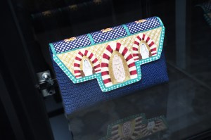 A piece displayed at the “Saudi 100 Brands Fashion Exhibition” showing in Manhattan’s  Iron23.