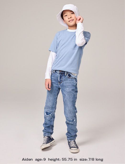Abercrombie kids launched size-inclusive denim in new lengths and waist sizes.