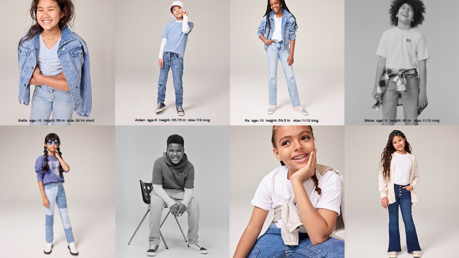 Abercrombie kids launched size-inclusive denim in new lengths and waist sizes.