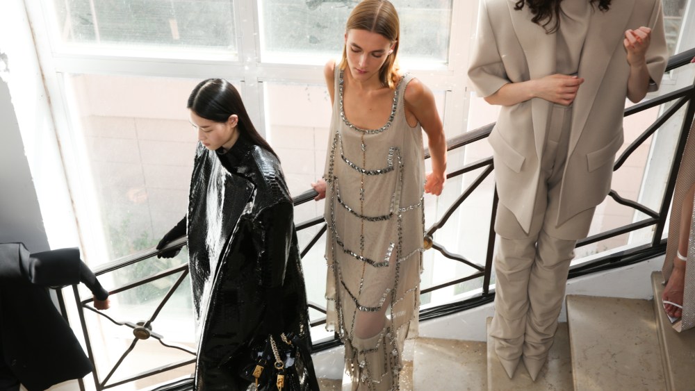 Backstage at Alexandre Vauthier Couture Fall 2022