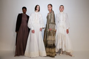Backstage at Christian Dior Couture Fall 2022