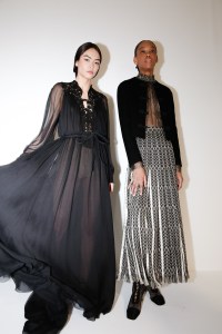 Backstage at Christian Dior Couture Fall 2022