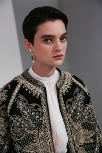 Backstage at Christian Dior Couture Fall 2022