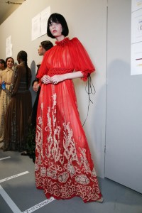 Backstage at Christian Dior Couture Fall 2022