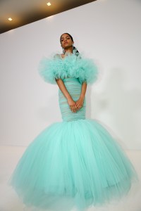 Backstage at Giambattista Valli Couture Fall 2022