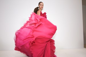 Backstage at Giambattista Valli Couture Fall 2022