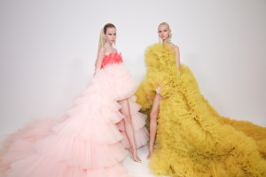 Backstage at Giambattista Valli Couture Fall 2022