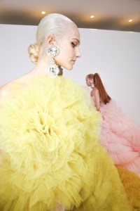 Backstage at Giambattista Valli Couture Fall 2022