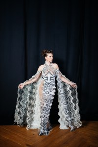 Backstage at Iris van Herpen Couture Fall 2022
