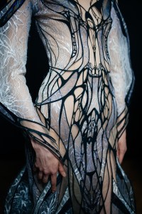 Backstage at Iris van Herpen Couture Fall 2022
