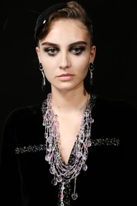 Backstage at Giorgio Armani Privé Fall 2022