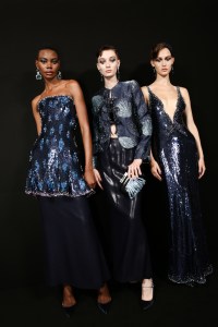 Backstage at Giorgio Armani Privé Fall 2022