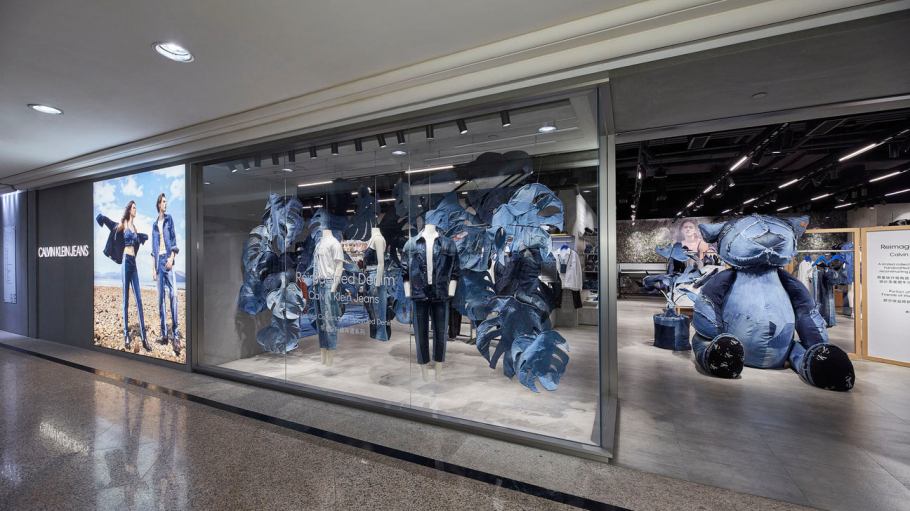 Calvin Klein Jeans partnered with Fashion Clinic to develop the Reimagined Denim Collection made from excess and reworked denim.