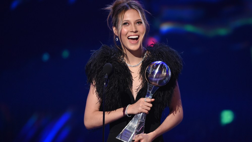 THE 2022 ESPYS PRESENTED BY CAPITAL ONE - The 2022 ESPYS Presented by Capital One is hosted by NBA superstar Stephen Curry. The ESPYS broadcasted live on ABC Wednesday, July 20, at 8 p.m. ET/PT from The Dolby Theatre in Los Angeles. (ABC via Getty Images)EILEEN GU
