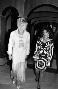 Socialite Ivana Trump and guest