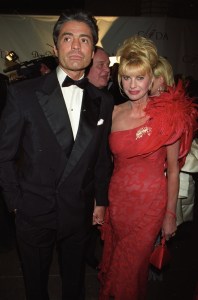 Ivana Trump and friend attend the Council of Fashion Designers of America's awards ceremony at 55 Wall Street and broadcast via VH-1 on February 9, 1998 in New York...Article title: 'Eye: The Wall Street Crash