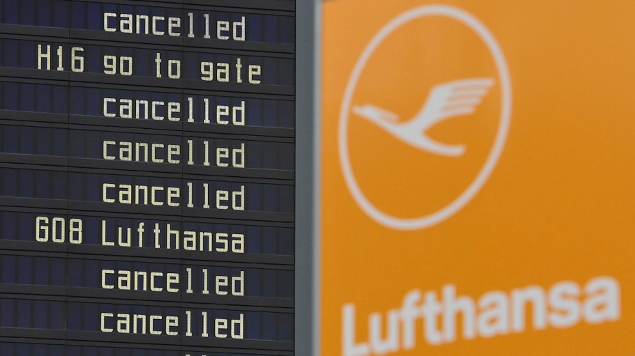 Lufthansa works to get back up and running after day-long strike