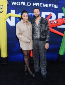 Stephen Curry and wife Ayesha Curry at 'Nope' world premiere held at TCL Chinese 6 Theatre on July 18, 2022 in Los Angeles, California.