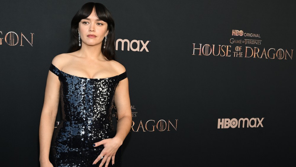 Olivia Cooke at the "House of the Dragon" world premiere held at The Academy Museum of Motion Pictures on July 27, 2022 in Los Angeles, California.