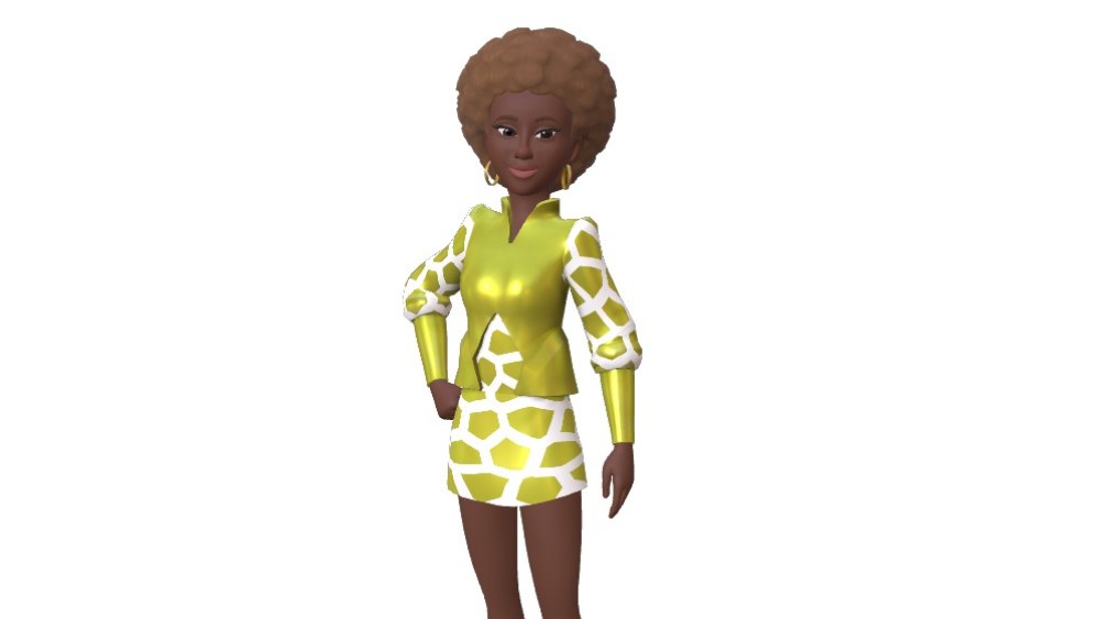 A digital outfit from DressX's Meta collection