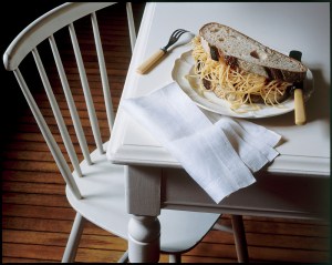 An inventive take on pasta image from the October 2013 issue of Vogue.