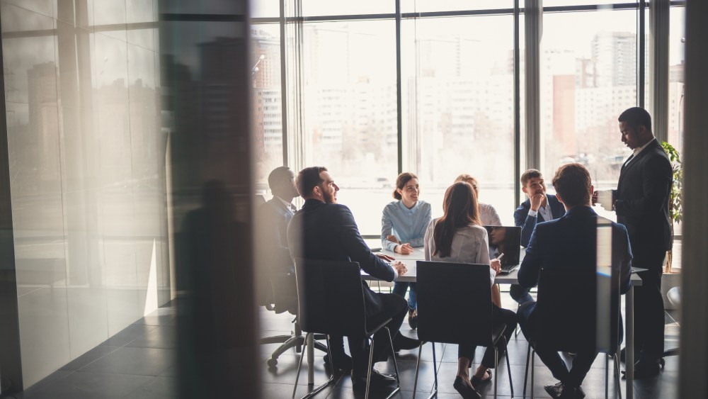 Business people working in conference room