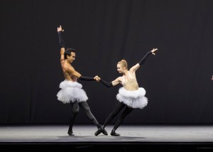One for All, World Premiere Lincoln Center Commission by Annabelle Lopez Ochoa, commissioned by Lincoln Center and featuring dancers from each of the five companies, is set to Manteca by Funky Lowlives/Dizzy Gillespie. BAAND Together Dance Festival, Lincoln Center, Summer in the City Series. Tuesday, August 9, 2022. Credit Photo: Erin Baiano