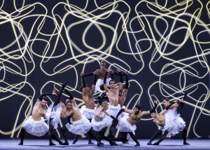 One for All, World Premiere Lincoln Center Commission by Annabelle Lopez Ochoa, commissioned by Lincoln Center and featuring dancers from each of the five companies, is set to Manteca by Funky Lowlives/Dizzy Gillespie. BAAND Together Dance Festival, Lincoln Center, Summer in the City Series. Tuesday, August 9, 2022. Credit Photo: Erin Baiano