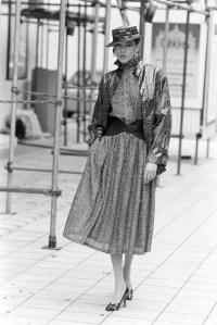 Hanae Mori Spring 1983 photographed in Paris, France.