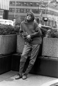 Issey Miyake Plantation collection, shot in New York's Garment District.