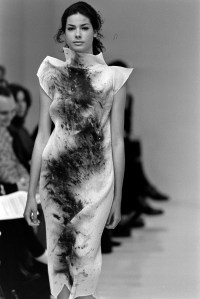 Pleats Please, Issey Miyake's first New York runway show. The show featured Miyake's and artist Cai Guo Qiang's collaboration.
