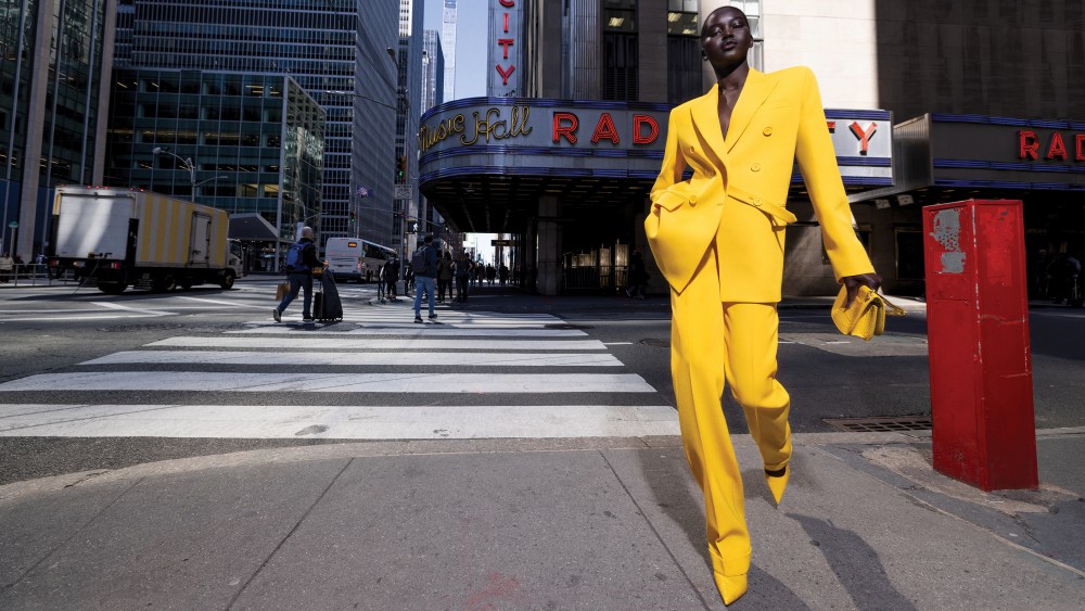 Adut Akech featured in Michael Kors Collection's fall campaign.