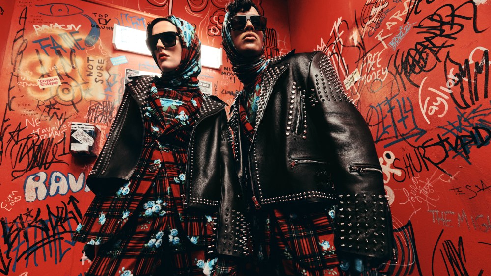 An ad image from the Tommy Hilfiger x Richard Quinn capsule.