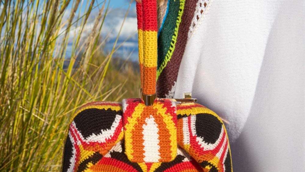 A Gabriela Hearst crochet bag.
